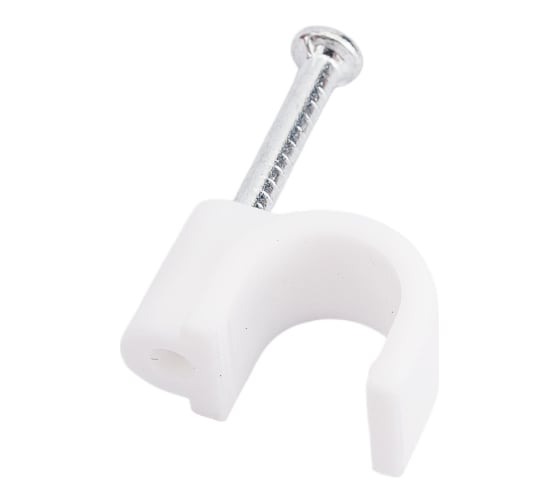 Крепежная скоба Navigator круглая d7 с гвоздем NCR-07-50, 50 шт. 71068