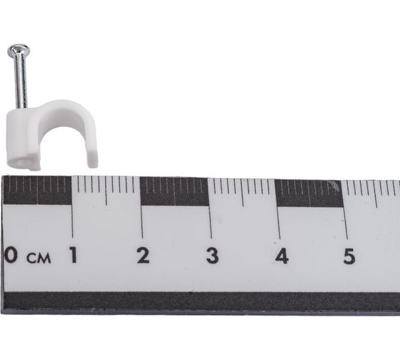 Крепежная скоба Navigator круглая d7 с гвоздем NCR-07-50, 50 шт. 71068