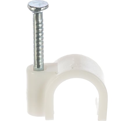 Крепежная скоба Navigator круглая d9 с гвоздем NCR-09-50, 50 шт. 71070