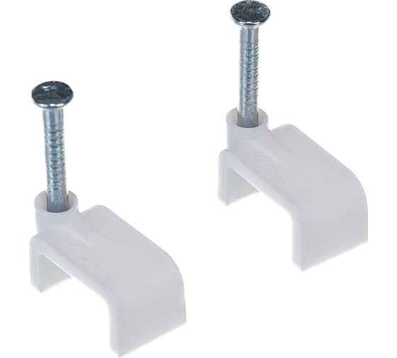 Крепежная скоба Navigator прямая d12 с гвоздем NCS-12-50, 50 шт. 71086