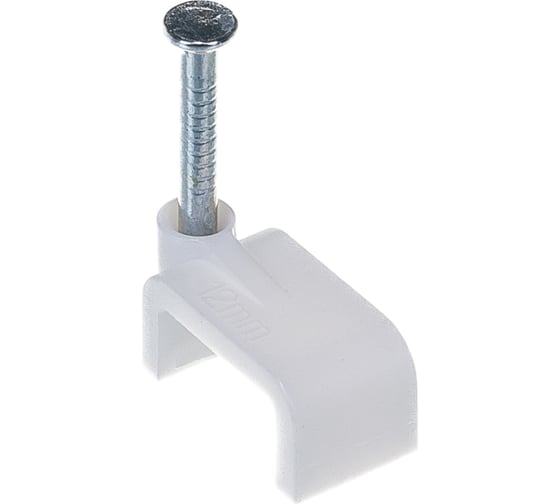 Крепежная скоба Navigator прямая d12 с гвоздем NCS-12-50, 50 шт. 71086