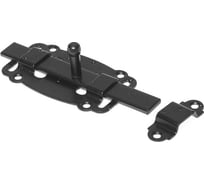 Дверная задвижка STARFIX плоская, 100 мм, черная матовая SMP-35343-1