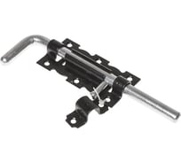 Дверная задвижка STARFIX Г-образная, 110 мм, черная матовая SMP-67866-1