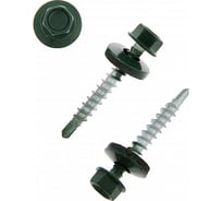 Саморез Tech-Krep КР сверло, 4.8x35 мм, RAL 6005, тёмно-зеленый, 5 кг, коробка 140566 25889873