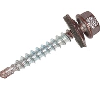 Саморез КР со сверлом 4,8x35 мм RAL 8017 шоколадно-коричневый, 5 кг в коробке Zitar 140560