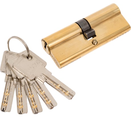 Цилиндр СК 80 мм, латунь, перфоключ СК 6080 П