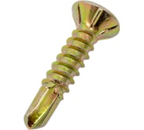 Оконный саморез со сверлом Kenner Жёлтый цинк под автомат 3,9х19 Kn 1500шт сжс3919ф