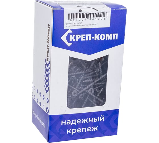 Саморез по дереву КРЕП-КОМП черный 3,5х51 400шт чд51ф