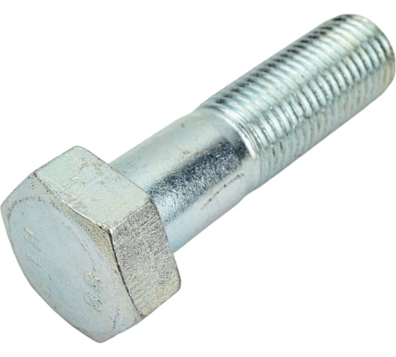 Болт ЦКИ DIN 931, М27x100 мм, 8.8, цинк, SW41, аналог ГОСТ 7798-70 5288