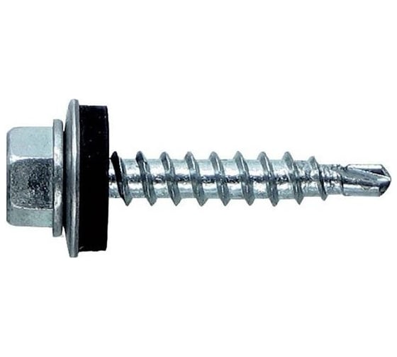 Кровельный саморез КРЕП-КОМП цинк с шайбой EPDM 6,3х38 2000шт ск6338 1