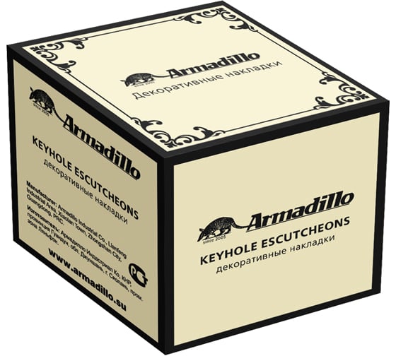 Накладка под цилиндр ARMADILLO ET.R.CL55 (ET/CL) OB-13 античная бронза 28699