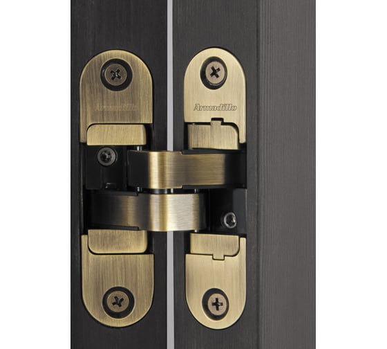 Петля скрытой установки ARMADILLO U3D4200L AB левая (Architect 3D-ACH 40) бронза 40 кг (2 шт) 32503