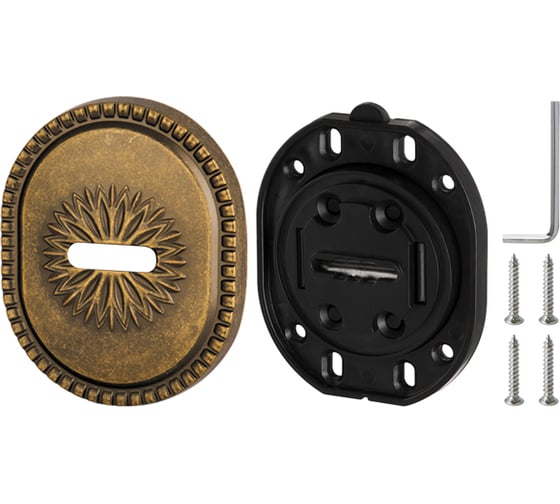 Накладка на сувальдный замок ARMADILLO ESC.S-auto.CL/OV (PS-DEC CL / ATC Protector 1) OB-13 античная бронза 34935