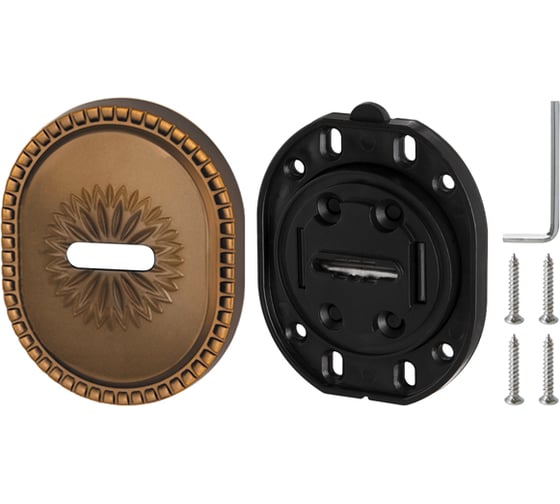 Накладка на сувальдный замок ARMADILLO ESC.S-auto.CL/OV (PS-DEC CL) BB-17 коричневая бронза 34937