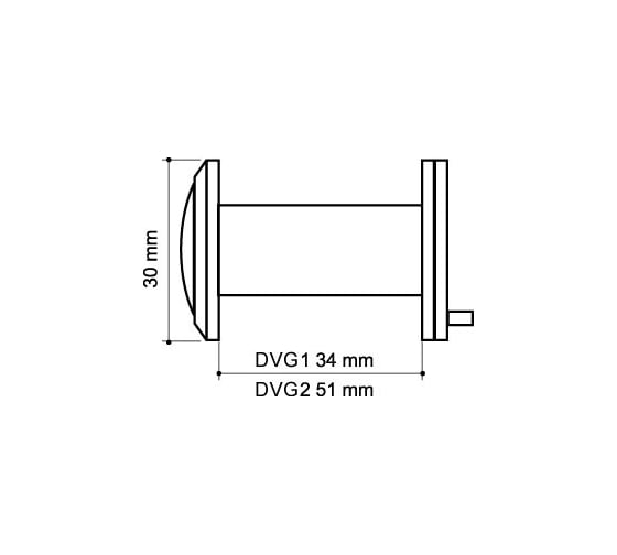 Дверной глазок ARMADILLO оптика стекло DV-PRO 1/60-35/BR/HD (DVG1/HD) SG матовое золото 36485