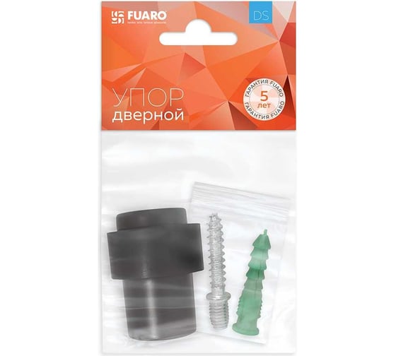 Дверной напольный упор FUARO STOPPER/14 (DS-14) BL-24 черный 43243