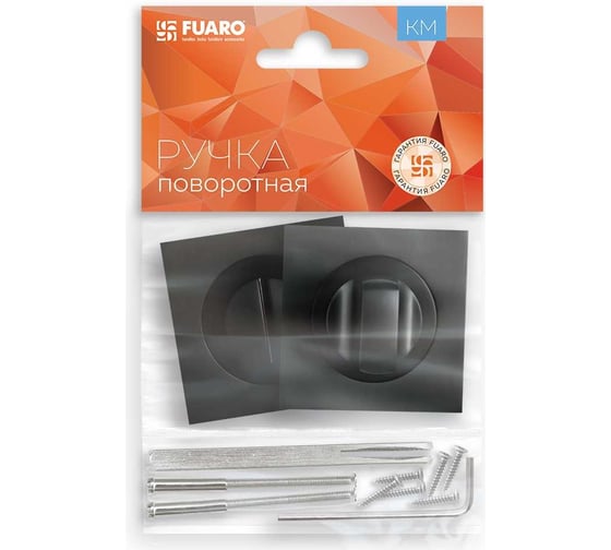 Поворотная ручка FUARO BK6.K.KM52 (BK6 KM) BL-24 черный 42327