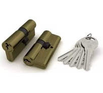 Цилиндровый механизм FUARO (100 ZA/70) 1000ZAKey70(30+10+30) AB бронза 5Key 41001