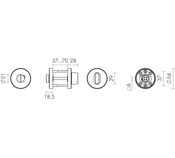 Поворотная ручка FUARO BK6.R.DSS201-02 (DSS-02-BK6) INOX 201 BLACK 45459