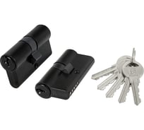 Цилиндровый механизм FUARO (100 ZA/60) 1000ZAKey60(25+10+25) BL черный 5Key 45433
