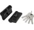 Цилиндровый механизм FUARO (100 ZA/60) 1000ZAKey60(25+10+25) BL черный 5Key 45433 1