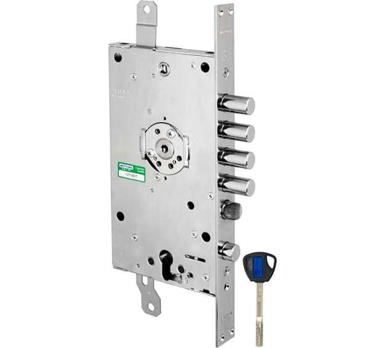 Врезной двухсистемный замок MOTTURA 3D KEY 3D.787-D (правый), ключ 40 мм 40235