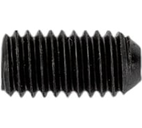Установочный винт ЦКИ DIN 916, М6x12 45H, окс., HEX3, 80 шт. 8424