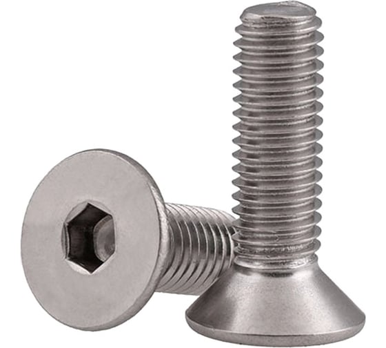 Винт ЦКИ DIN 7991, М10x60, A2, HEX6, 5 шт. 36173