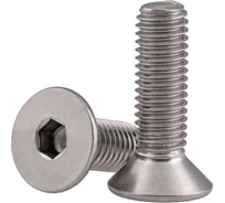 Винт ЦКИ DIN 7991, М6x10, A4, HEX4, 100 шт. 48436