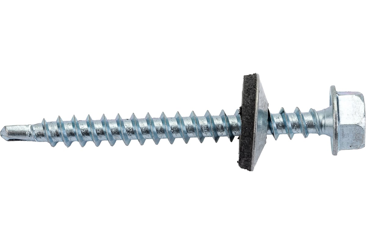 Кровельный саморез МЕТАЛЛСЕРВИС 4,8x50 мм, цинк, по дереву, 50 шт ...