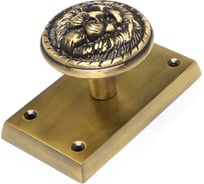 Ручка-кнопка дверная Левша коллекция L.Baskerville EMPIRE LB-732, старая бронза У2-0129.СБ