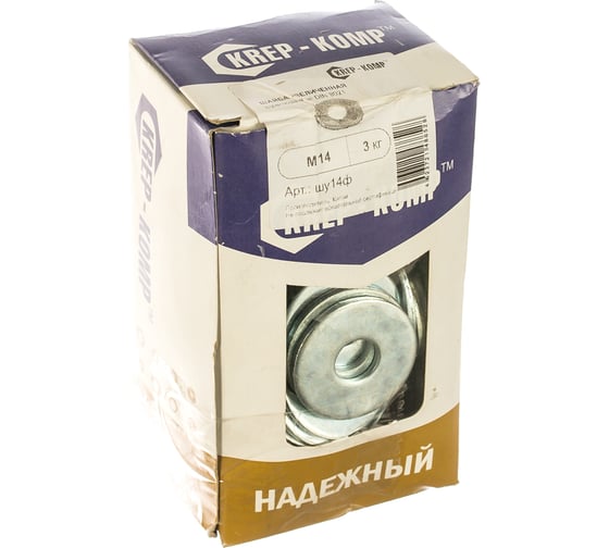 Увеличенная шайба КРЕП-КОМП цинк DIN9021 м14 3кг (примерно 103 шт.) 103 шу14ф