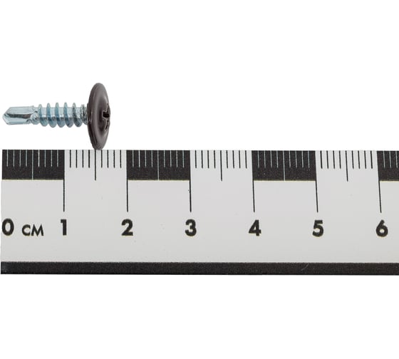 Саморез ПШC КРЕП-КОМП сверло 4,2х16 RAL8019 1000шт пшс168019