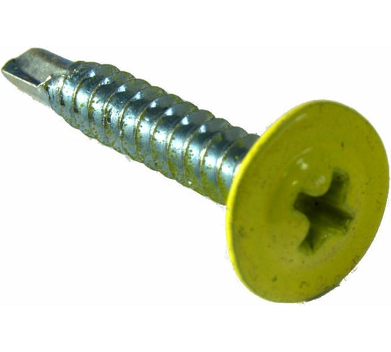 Саморез ПШC КРЕП-КОМП сверло 4,2х25 RAL1018 500шт пшс251018 1