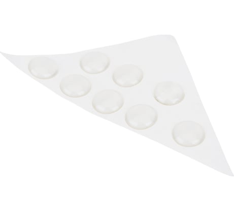 Дверной самоклеящийся бампер ЕВРОПАРТНЕР прозрачный, 8 шт. 16 7439 1