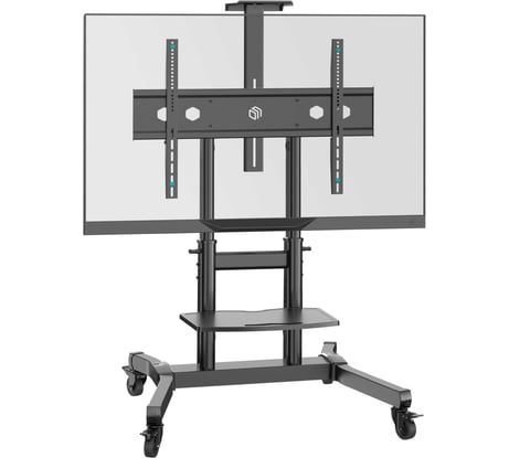 Стойка для телевизора с кронштейном ONKRON 50"-90", мобильная, чёрная TS1891-B
