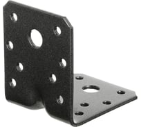 Уголок ALBERTS DURAVIS перфорированный, усиленный, 70x70x55x2,5 мм, черный перламутр 301866