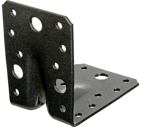 Уголок ALBERTS DURAVIS перфорированный, усиленный, 90x90x65x2,5 мм, черный перламутр 301873