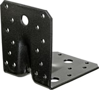 Уголок ALBERTS DURAVIS перфорированный, усиленный, черный перламутр, 105x105x90 мм 301880