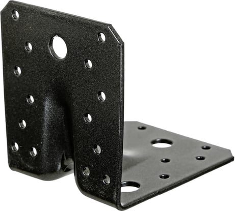 Уголок ALBERTS DURAVIS перфорированный, усиленный, черный перламутр, 105x105x90 мм 301880