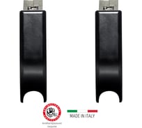 Верхняя и нижняя защелки для противопожарных и наружных дверей Doorlock DL PD900FR/L, черные, в комплекте ответные планки с регулирируемыми пластинами 75440