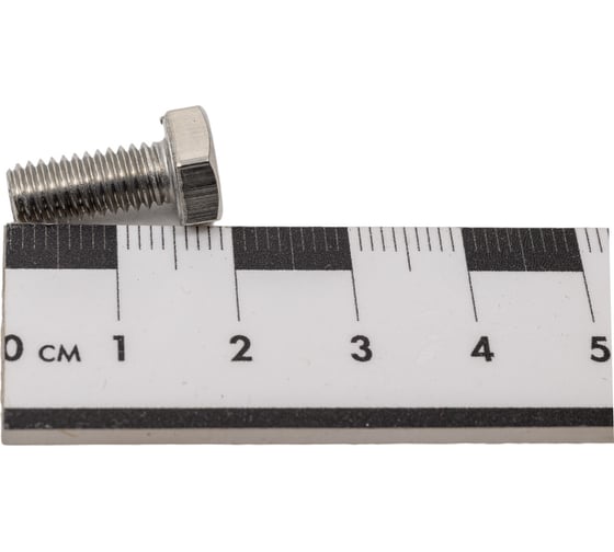 Болт ЦКИ DIN933 М6x14, А4, SW10, 50 шт. 11425