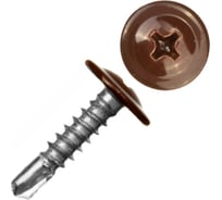 Саморез Tech-Krep ШСММ сверло, 4.2x16 мм, темно-коричневый KP RAL 8017, 1000 шт. 133684