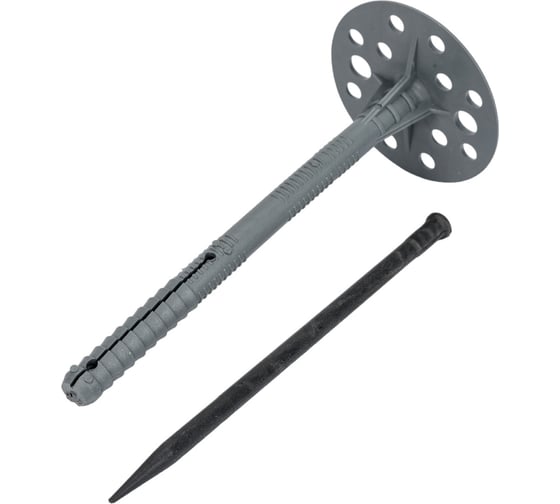 Дюбель для теплоизоляции Tech-Krep с пластмассовым гвоздём, 10x140 мм, 30 шт. 154279