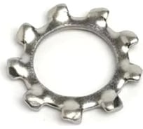 Пружинная шайба ЦКИ DIN 6797A М6, зубчатая, цинк, 250 шт. 7363