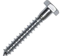 Сантехнический шуруп ЦКИ DIN 571, 20x80, цинк, SW30, 2 шт. 3195