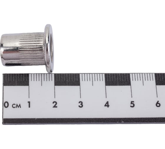 Заклепка-гайка ЦКИ М10 плоская, рифленая, A2 REX 50 шт. 50831