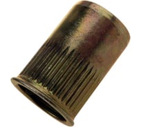 Заклепка-гайка ЦКИ М3, плоская, уменьшенная, рифленая, СТ, ЦЖ, 200 шт. 27302