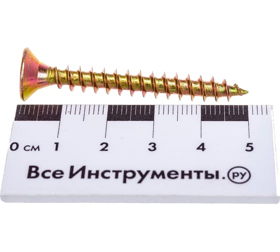 Саморез КРЕП-КОМП желтый цинк POZY 6х50 200шт жд650ф