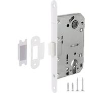 Корпус врезного замка c защёлкой FUARO PLASTP85C-50 (P85C-50) WH белый 41761